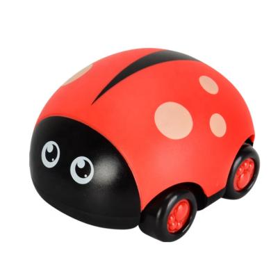 China Children's toy car easy front and rear two-way simulation animal beetle car trolley double pull inertia car for sale