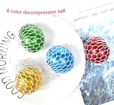 China Decompression Duct Toy The Latest Entertainment Decompression Duct Ball Grape Ball 4 Colors Novelty Pinch Wind Toy for sale