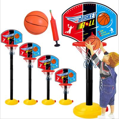 China Adjustable Funny Educational Toy Children's Basketball Hoop With Basketball Pump Basketball Set Amazon Hot Selling for sale