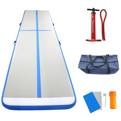 China Drop Stitch PVC and PVC Indoor Sports Equipment Gymnastics Gym Mat Customized Inflatable Gym Air Track for sale