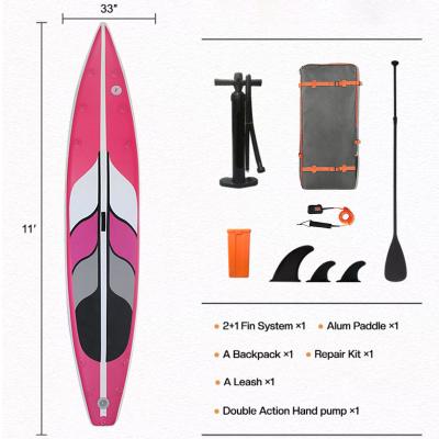 China 2022 Hot Sale Mens Inflatable Surfing Boards Race Board For Water Sports for sale