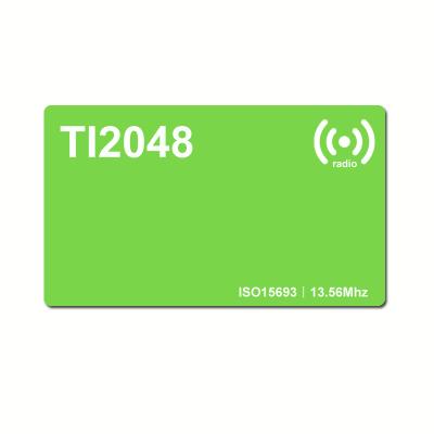 China ISO 15693 standard 13.56mhz chip rfid TI2048 contactless ski card for sale