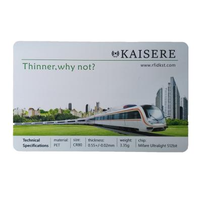 China Subway ticket RFID card ultra-thin contactless ultra-thin card for sale