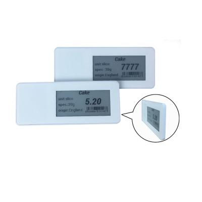 China 2.90 Inch Supermarket Price Tag E-ink Display No Battery 2.90 Inch NFC Electronic Shelf Label for sale