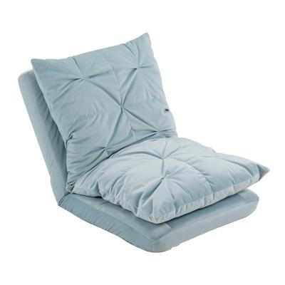 China Foldable Modern Lazy Folding Two Layer Cushions Design Leisure Sofa Tatami Floor Mat Window Floating Chair for sale