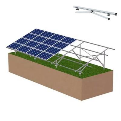 China Aluminum alloy& Stainless Steel Best Quality Solar Stretching Aluminum Frame Ground Bracket For Solar Panel System for sale