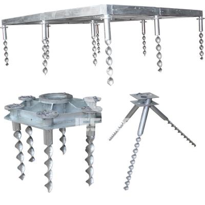 China Corrosion Resistant And Easy Install Premium Commercial Pile Base Helical Screw For Deck for sale