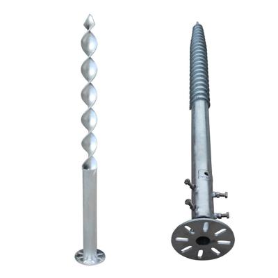 China Corrosion resistant and easy install premium helical pile construction adjustable pylex screw for fence for sale