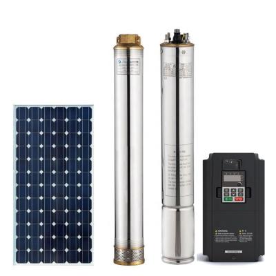 China High Efficiency 3 HP Solar Water Swimming Pool Submersible Pump System With Solar Panels for sale