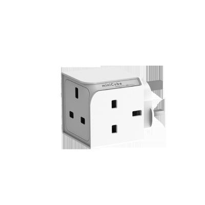 China Residential / Multi-Purpose Mini Base Cube Socket Receptacle Extension Multi Socket for sale