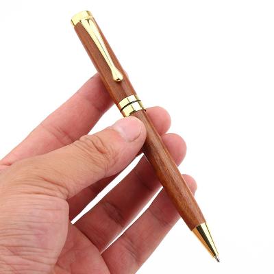 China office & Stationery Pen Business Commemorative Gifts School Tip Pen Popular Retro Sandalwood Spin 1.0mm School for sale