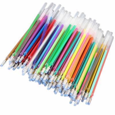 China Popular Glitter Pen Set Flash Multicolor Gel Pen Refills DIY Art Writing Painting Graffiti RECHARGE Pen for sale