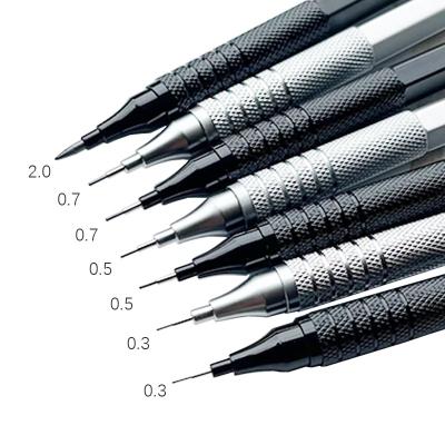 China Wholesale Multifunctional Hex Metal Smudge Metal Auto Pencil Pencil 0.3/0.5/0.7/2.0mm for sale