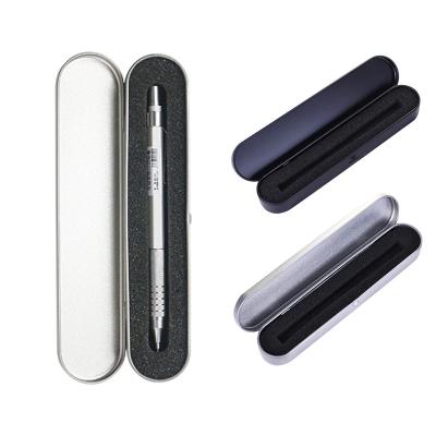 China Personality Pen Box Metal Durable Not Newest Student Office Fashion Oval Easy To Damage Students Daily Use Pen Box Metal for sale