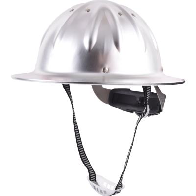 China Factory Direct Customizable High Quality Construction Aluminum Alloy Penetration Protection Factory Direct OEM Impact Hard Hat Full Edge Safety Helmet for sale