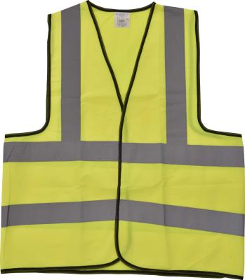 China Breathable Mesh Safety Reflective Vest Safety Vest Various Sizes Water Proof Large With 2 Reflective Stripes And Black Coating for sale