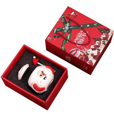 China Custom Christmas Nordic Ceramic Coffee Mugs 400Ml Capacity with Santa Claus Design for sale