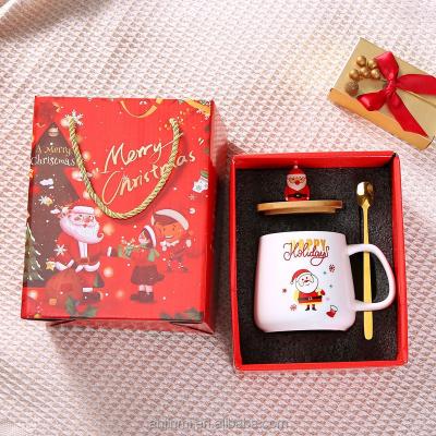 China HANDGRIP 400ml Style Ceramic Mug Christmas Coffee Cup Tea Cup Luxury Coffee Xmas Mugs for sale