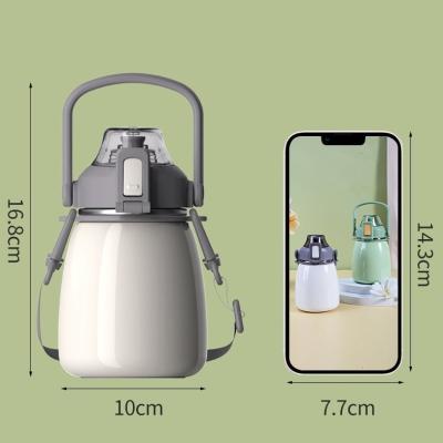 China Metal Type Stainless Steel Water Bottle Insulated Big Belly Cup Vacuum Flasks for Kids for sale