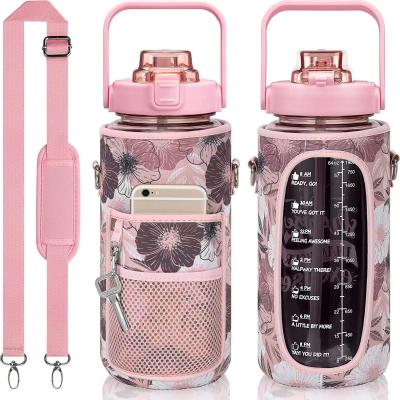 China Stocked American Style Eco Friendly 2000ml Water Bottle For Ladies Cup Covers for sale