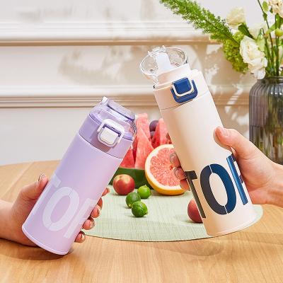 China Beautiful Shape Stainless Steel Vacuum Flask with Straight Cup and Superior Insulation for sale