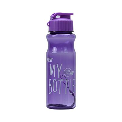 China Custom 500ML PET BPA Free Personal Cup Sport Plastic Drinking Water Bottles With Strap Multi Colors for sale