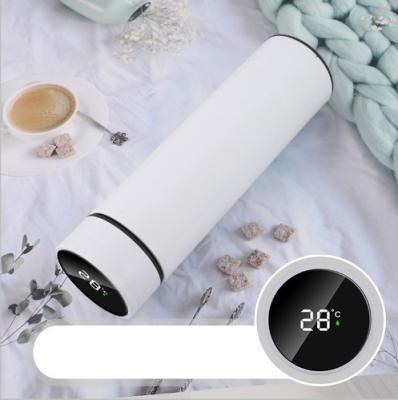 China 500 ml Thermos Smart Digital Thermos lekvrije LED-waterfles met deksel Te koop