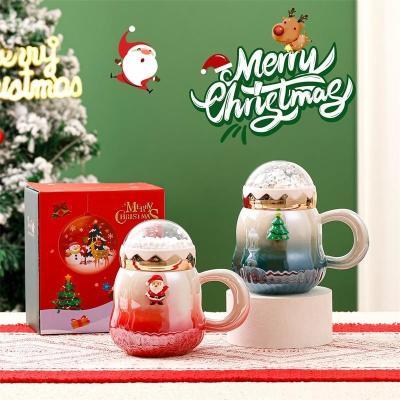 China Gradient Color Ceramic Gift Boxed Mugs 2023 Newest Design for Christmas Accessories for sale