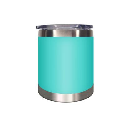 China Diseño moderno 12 oz tumbler de acero inoxidable con doble aislamiento de vacío de pared y tapa en venta