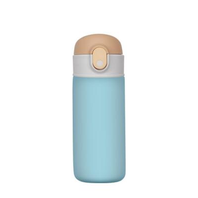 China 16oz Children Sport Flask Insulated Vacuum Flask Thermos with Food Grade PP/Silicon for sale