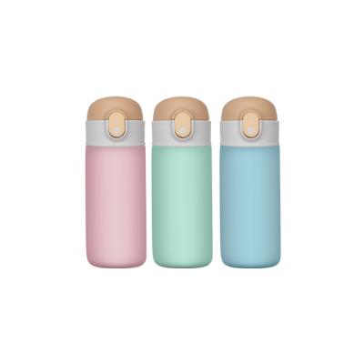 China 16oz Children Leakproof Flask with Straw Popular Sports Stainless Steel Water Bottle for sale