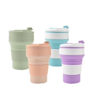 China Taza de campamento plegable portátil 350ml/500ml ligera y duradera para viajes al aire libre en venta