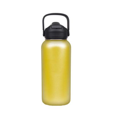 Chine 32OZ/40OZ/50OZ Bleu Logo personnalisé classique poignée Portable Sports Vacuum Bouteille en acier inoxydable à vendre