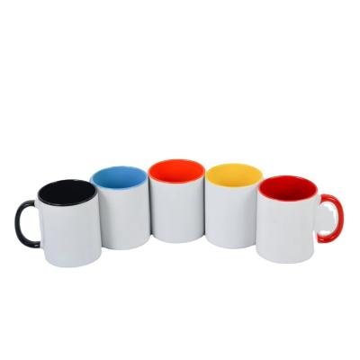 China Novelty Design Style Ceramic Sublimation Mug 11oz Custom Colorful White Cup for B2B Needs for sale