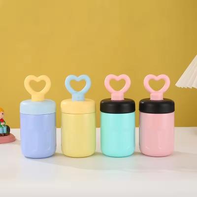 China Customized Logo Acceptable 420ml 316 Stainless Steel Vacuum Tumblers with Heart Handle for sale