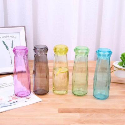 China Accessories With Straw Portable Glass Water Bottle for Office Camping and Sports for sale