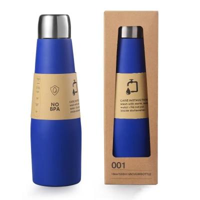 China 18 Oz Cola Bottle Vacuum Flask Powder Coated Water Bottle for Sports 304 Stainless Steel for sale