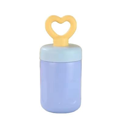 China 420ml Modern Design Portable Travel Thermos Cup with Heart Handle and Vacuum Tumblers for sale