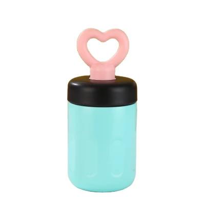 China Modern Design 316 Stainless Steel Vacuum Tumblers Coffee Mug With Heart Handle 420ml for sale