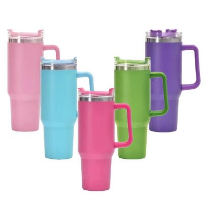 China Customizable Color 304 Stainless Steel Cup with 350g Capacity Handle Lid and Straw for sale