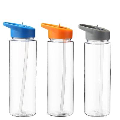 China Custom Colorful Multicapacity Selection Sport BPA-free Clear Plastic Water Bottles Sustainable for sale