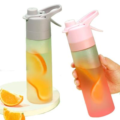 China Double Wall PC Plastic Sports Outdoor Spray Water Bottle for Keeping Cold Drinking Water for sale