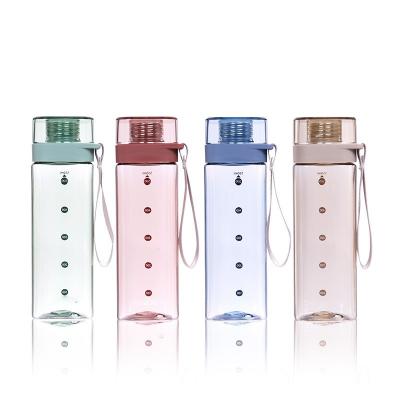 China Direct Drinking Square Shaped Water Bottle with Custom Logo and Multiple Color Choices for sale