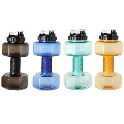 China 2.2L Fitness Dumbbell Cup Creative Sports Bottle Personality and Applicable for Adults for sale