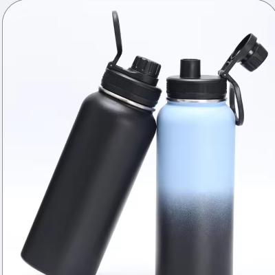 China 304 Stainless Steel Large Capacity Sports Flask Thermos Cup with Handle and Custom Logo for sale