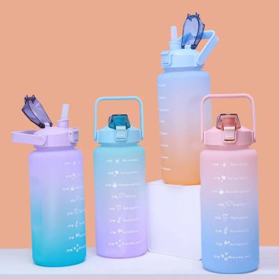 China 2000ML Tritan Drinking Bottle WITH LID Reusable Fitness Water Bottle for Custom Logo for sale