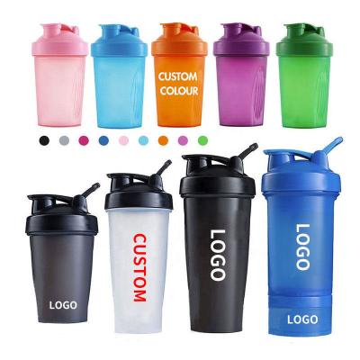 China 700ml Tritan Plastic Shaker Cup with Stainless Ball and Handle Custom Logo Printing for sale