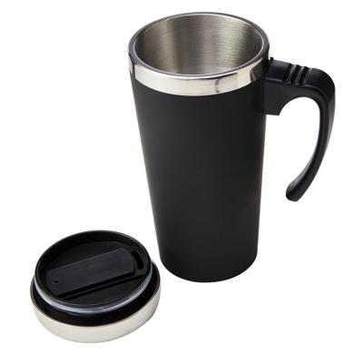 China 16oz Insulated Thermos Desk Stainless Steel Coffee Mug With Handle Modern Matierial for sale