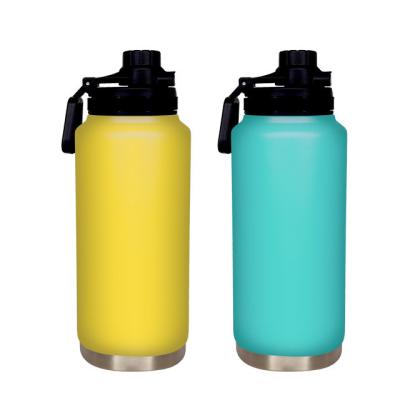 China Custom Logo Straight Cup Stainless Steel Water Bottle 32oz 1000ml Insulated Metal Cup for sale