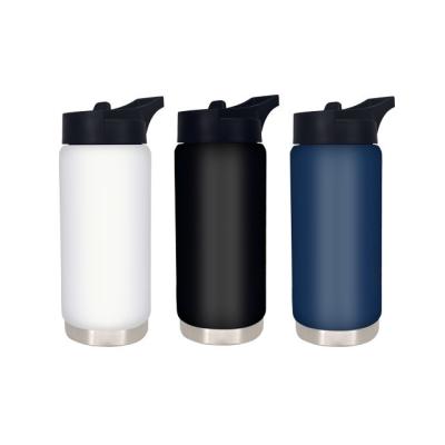 China Straight Cup 550ml Insulated Wide Mouth Flask With Lid Water Bottle for All People for sale